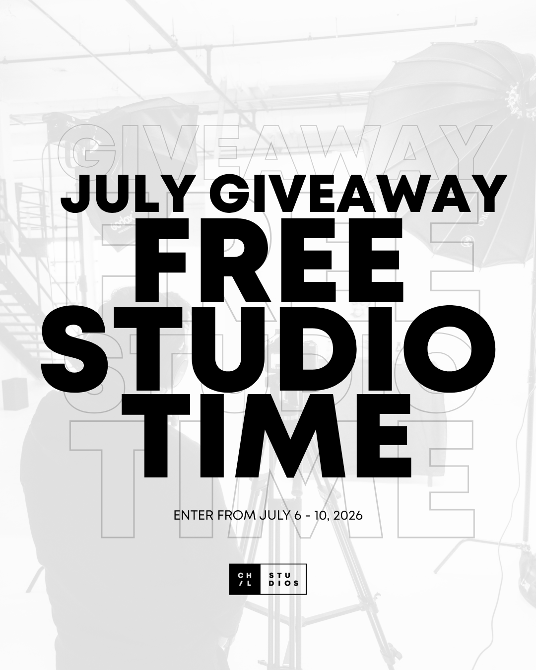 Chil and Company studio giveaway social post.
