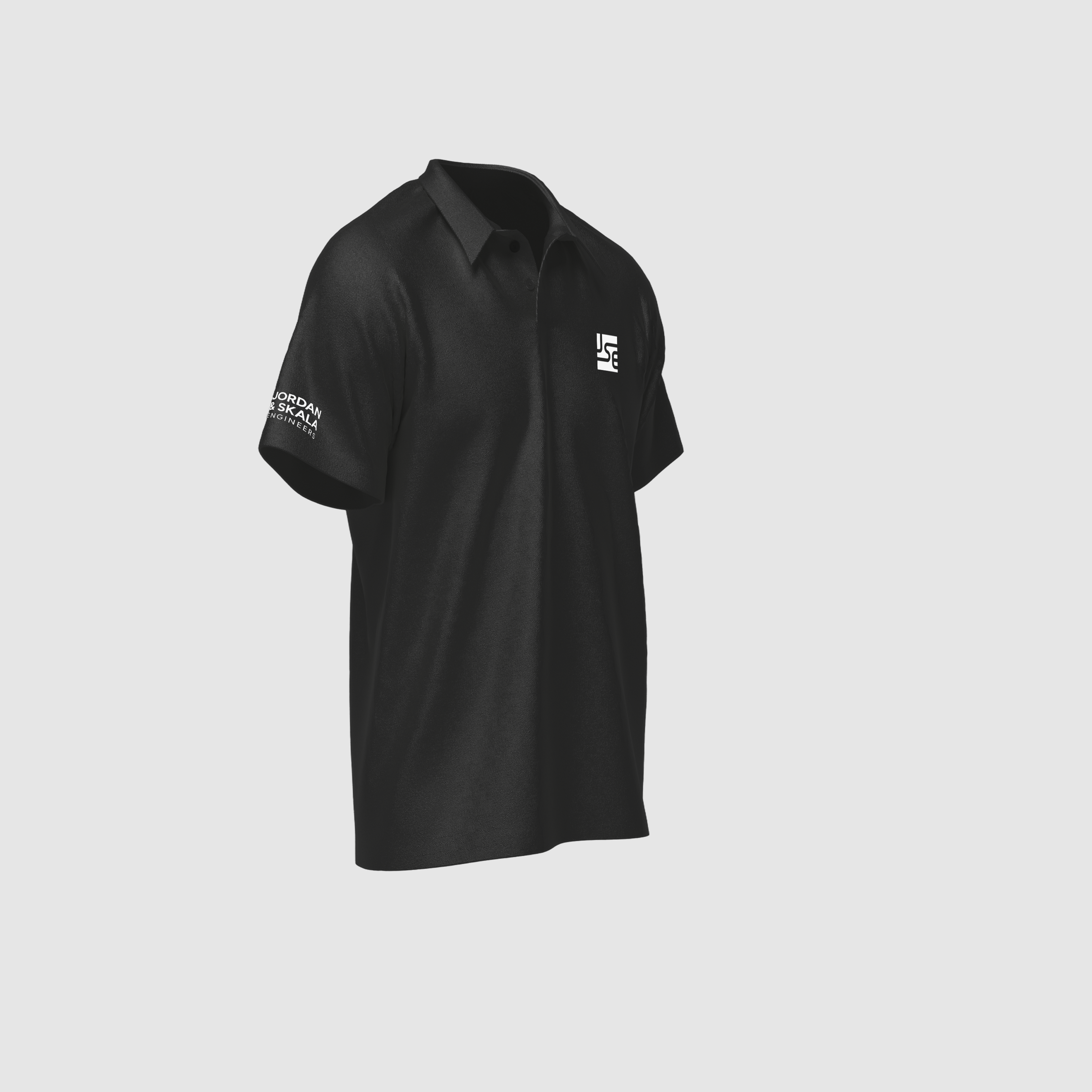 Jordan and Skala Engineers polo mockup.
